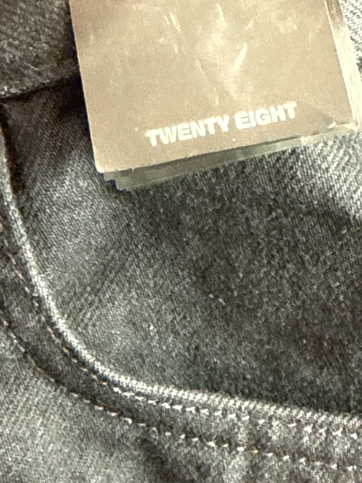 Fear of God Jeans 28 Black Denim Straight Leg Raw Hem Selvedge Fourth Collection