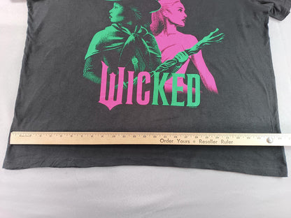 Old Navy Wicked Wizard Oz Graphic Tee Mens XXL Black 100% Cotton Crewneck Short