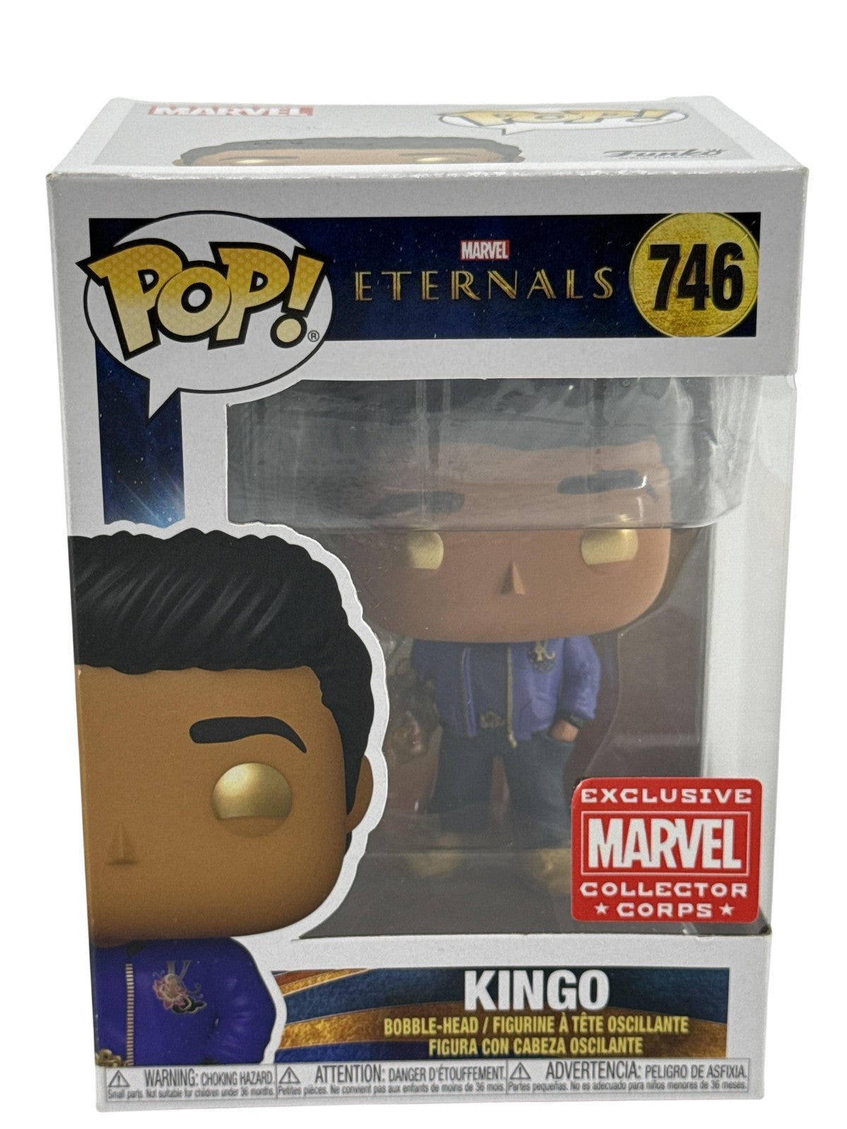 Funko Pop Marvel Eternals Kingo #746 Marvel Collector Corps Exclusive Standard