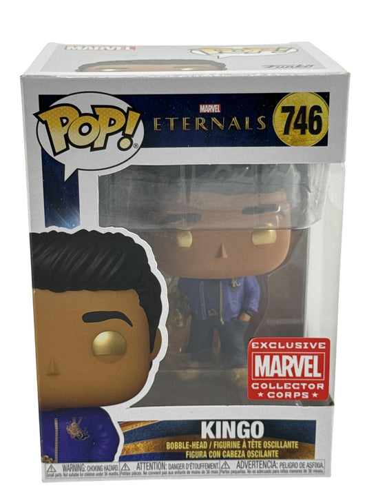 Funko Pop Marvel Eternals Kingo #746 Marvel Collector Corps Exclusive Standard