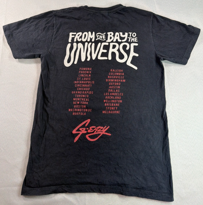 G Eazy Tour T Shirt Small Black From The Bay Universe Graphic Cotton Band Tee