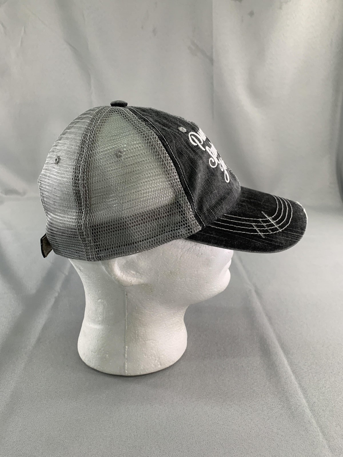 Pumpkin Spice & Jesus Hat Cap Strap Back Black Trucker Mesh Katydid Mens 65