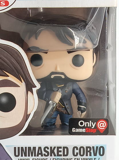 Funko Pop Games Unmasked Corvo 125 Dishonored 2 GameStop Exclusive Vaulted Boxed