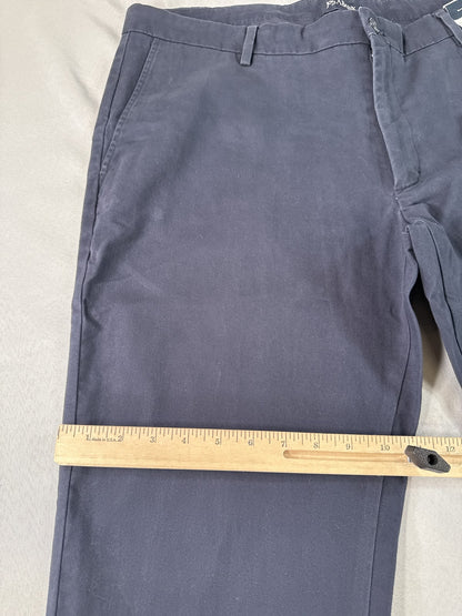 Jos. Bank 24J2S00002 Slim Fit Pants 40X32 Navy Cotton Spandex Stretch Chino