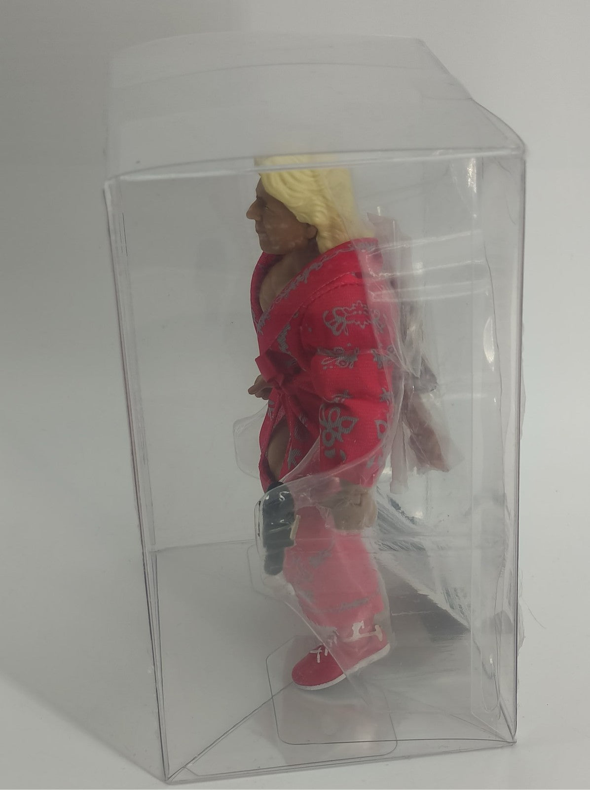 WWE Mattel RetroFest Ric Flair Action Figure Red Robe Mic Loose Displayed 6685