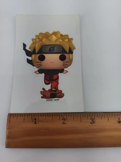 Naruto Uzumaki Chibi Funko Pop Style Sticker Decal Anime Manga Art HTF Apparel