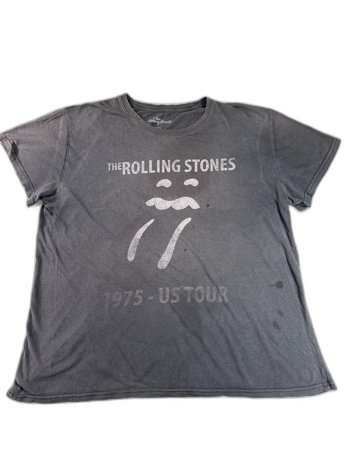 Rolling The Rolling Stones Stones Graphic Tee XXL Gray Cotton Vintage Music