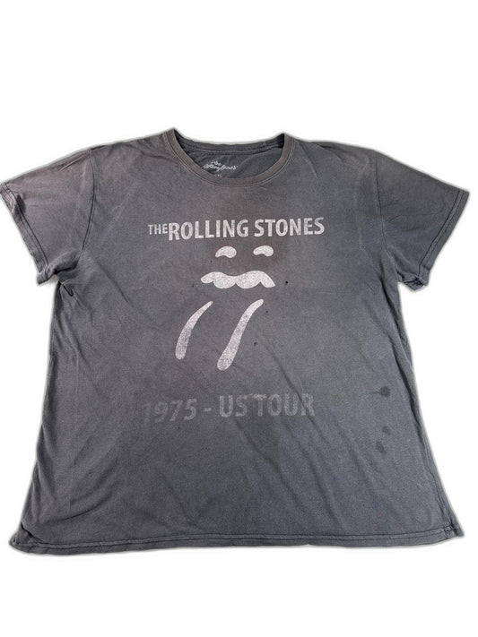 Rolling The Rolling Stones Stones Graphic Tee XXL Gray Cotton Vintage Music