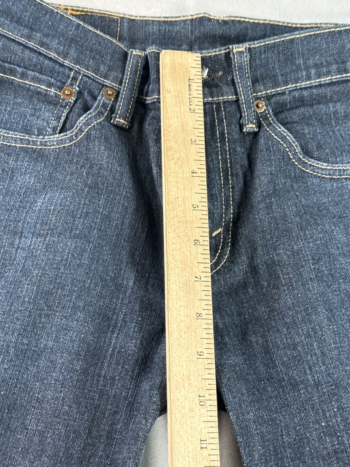 Levi's 511 Straight Leg Jeans W 31 L 32 Dark Wash Cotton Classic Fit Pockets