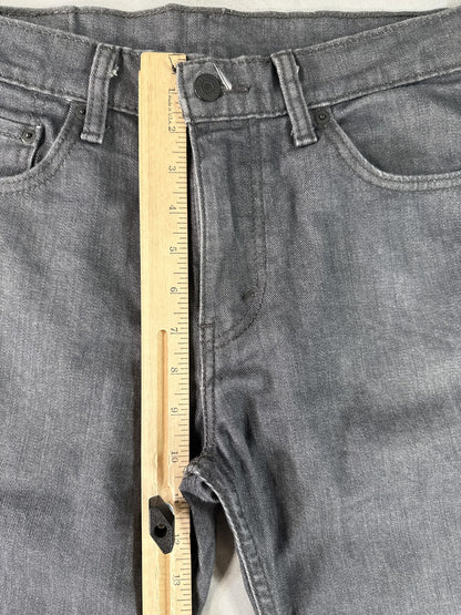 Levi's 511 Straight Leg Jeans 33 x 30 33x30 Gray Cotton Fit Denim Pants Made in