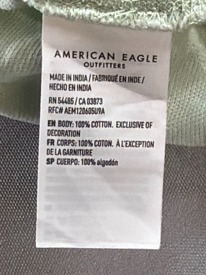 American Eagle Outfitters Super Soft Polo Shirt Mens XL Mint Green 100% Cotton