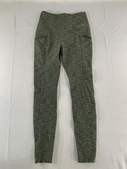 Eddie Bauer Pants Womens XS Gray High Rise Leggings Zip Pockets Stretch Athletic