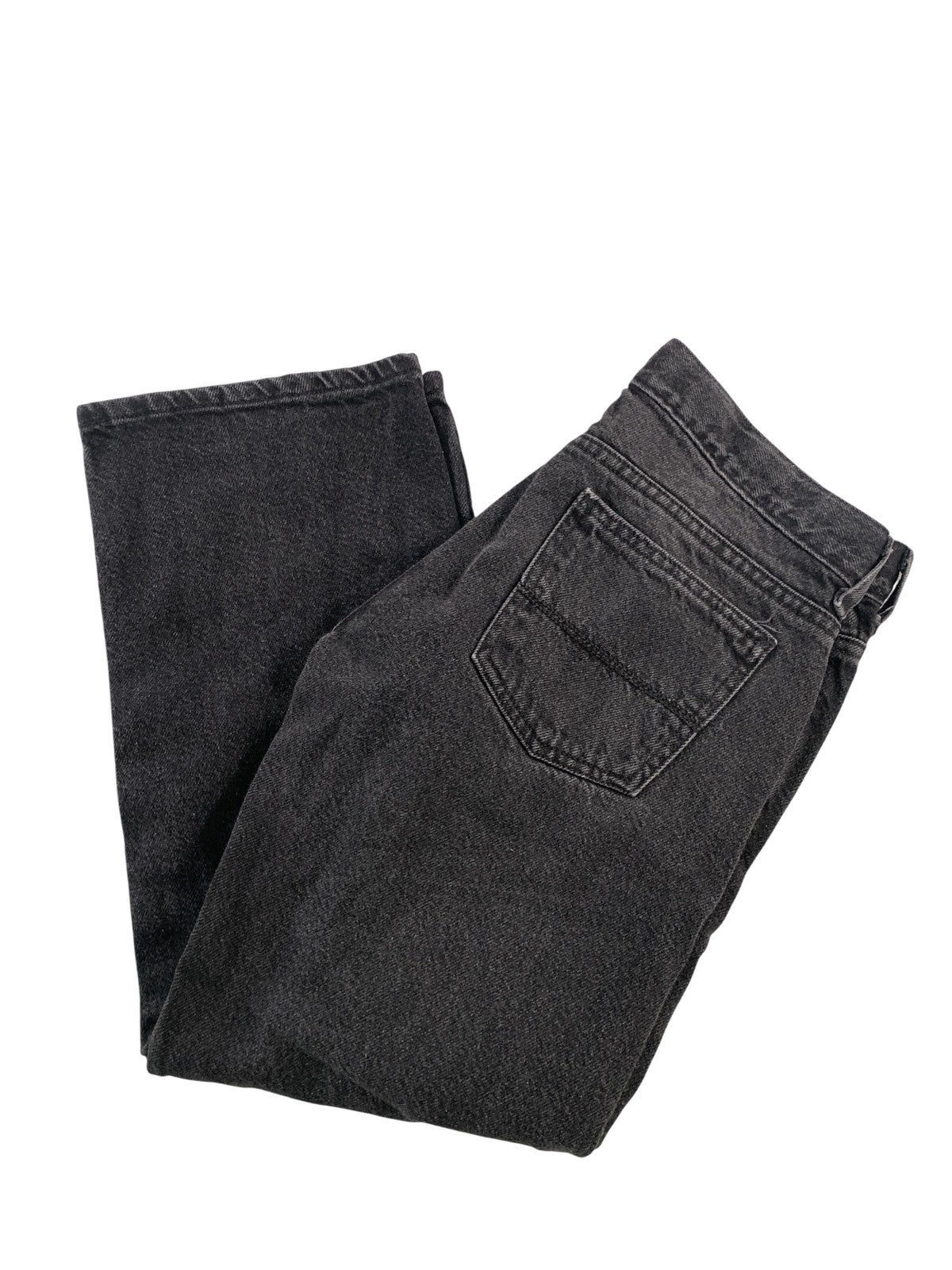 Arizona Jean Co Jeans Boys 10 Husky Black Gray Relaxed Straight Denim 5 Pocket