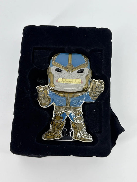 Funko Pop Pin Marvel Thanos #02 Jumbo 4” Enamel Used Avengers Infinity War NWT