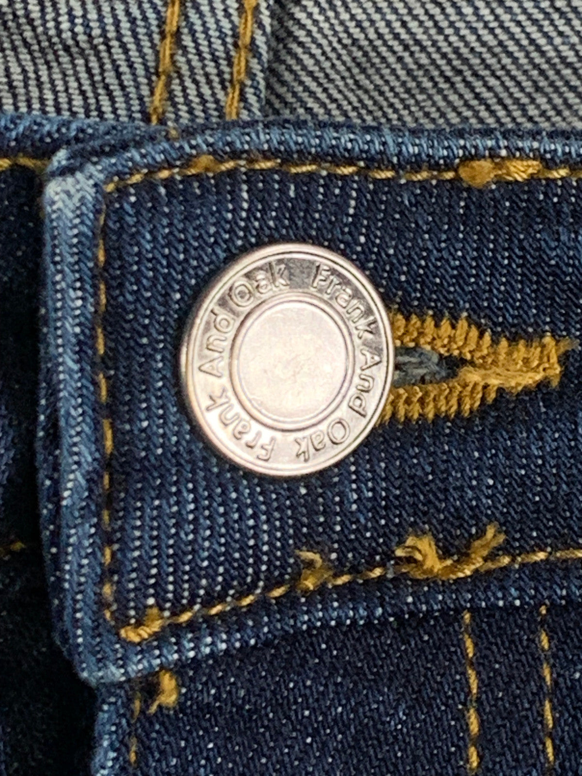 Frank And Oak Womens Jeans 26 The Bootcut Dark Wash Mid Rise Stretch Denim 29x30