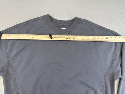 Abercrombie Fitch Vintage Look Crewneck Sweatshirt L Gray Cotton Long Sleeve Men