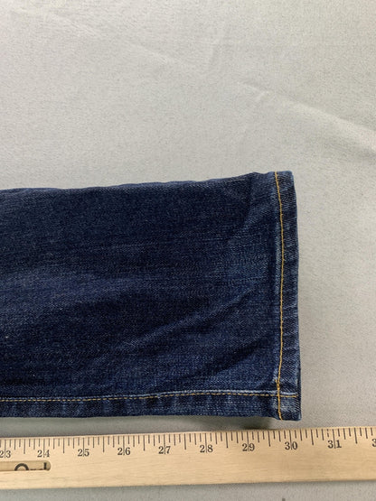 AG Adriano Goldschmied Stevie Slim Straight Jeans Womens 26R Blue Denim USA on