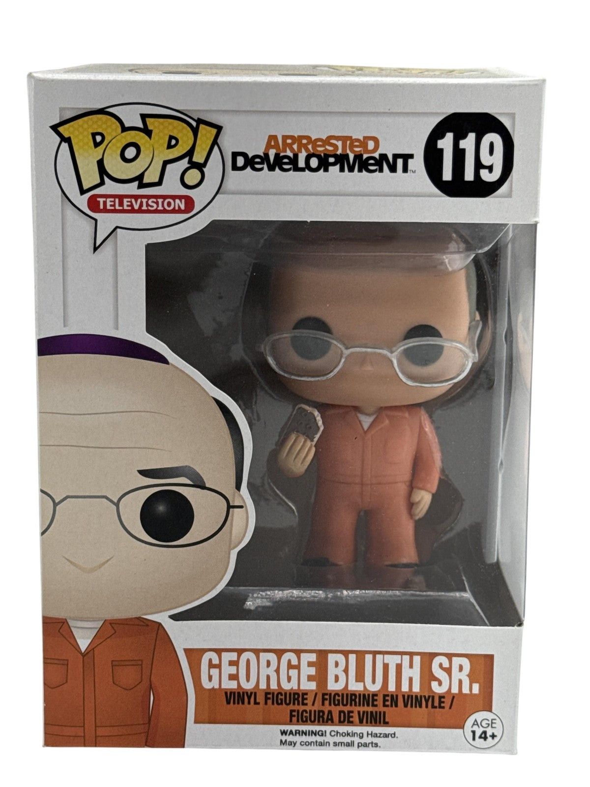 Funko Pop Arrested Development George Bluth Sr #119 Vinyl Figure Orange TV NWT