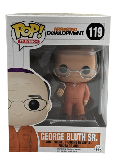 Funko Pop Arrested Development George Bluth Sr #119 Vinyl Figure Orange TV NWT