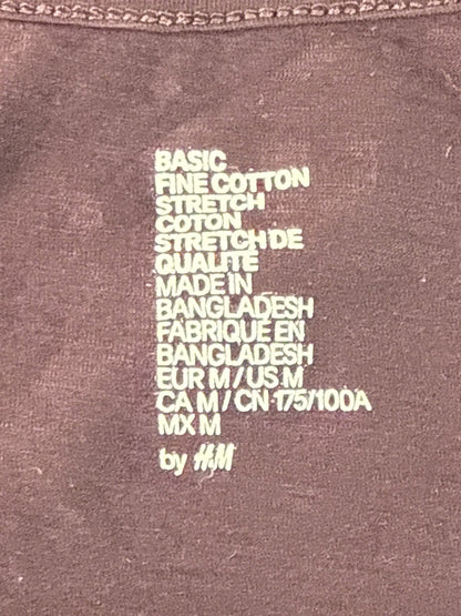 H&M Tank Top Purple M Cotton Blend Sleeveless Crewneck Regular Fit Lightweight
