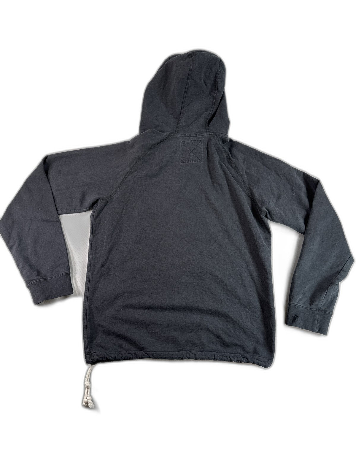 VANS Off Wall Black Pullover Hoodie S Cotton Blend Regular Fit Long Sleeve
