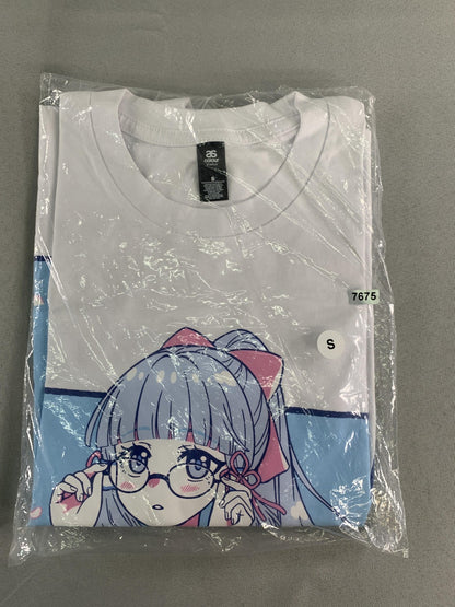 AS Colour Shirt Mens Small White Anime Girl Glasses Graphic Tee Staple Kawaii