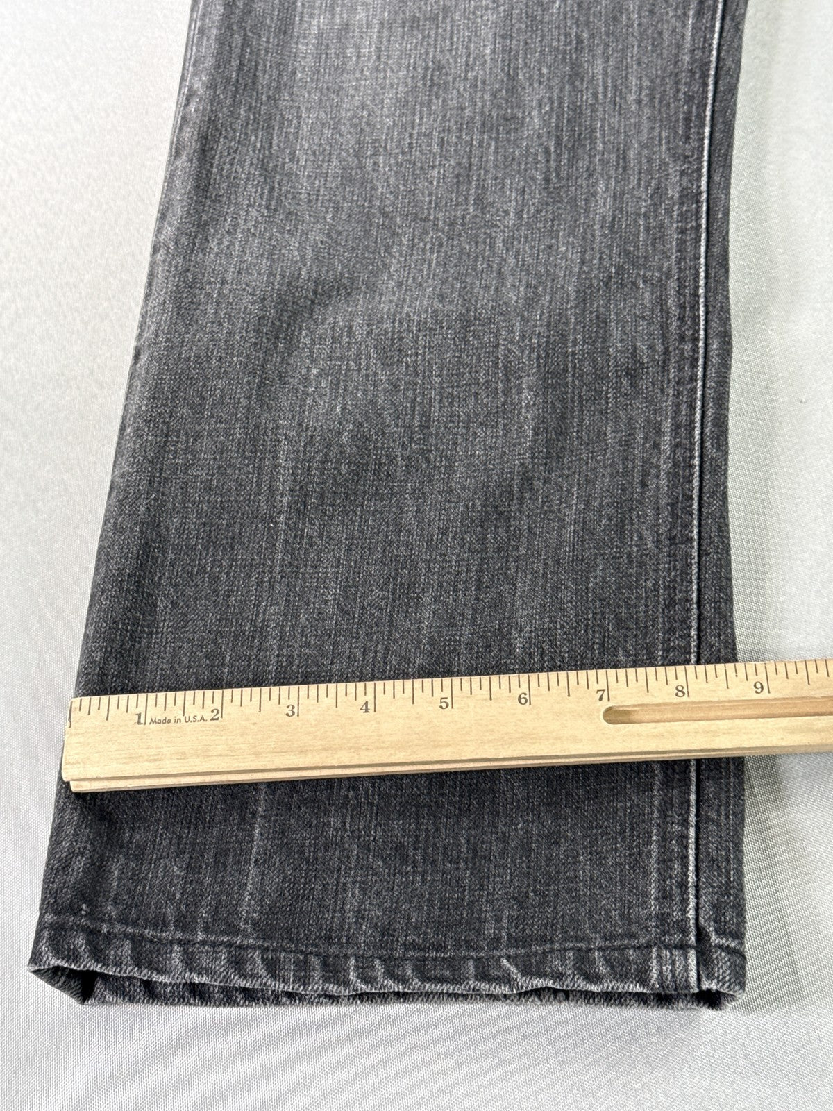 rag bone Straight Fit Jeans 32x32 Black 100% Cotton Leg Made in USA Button