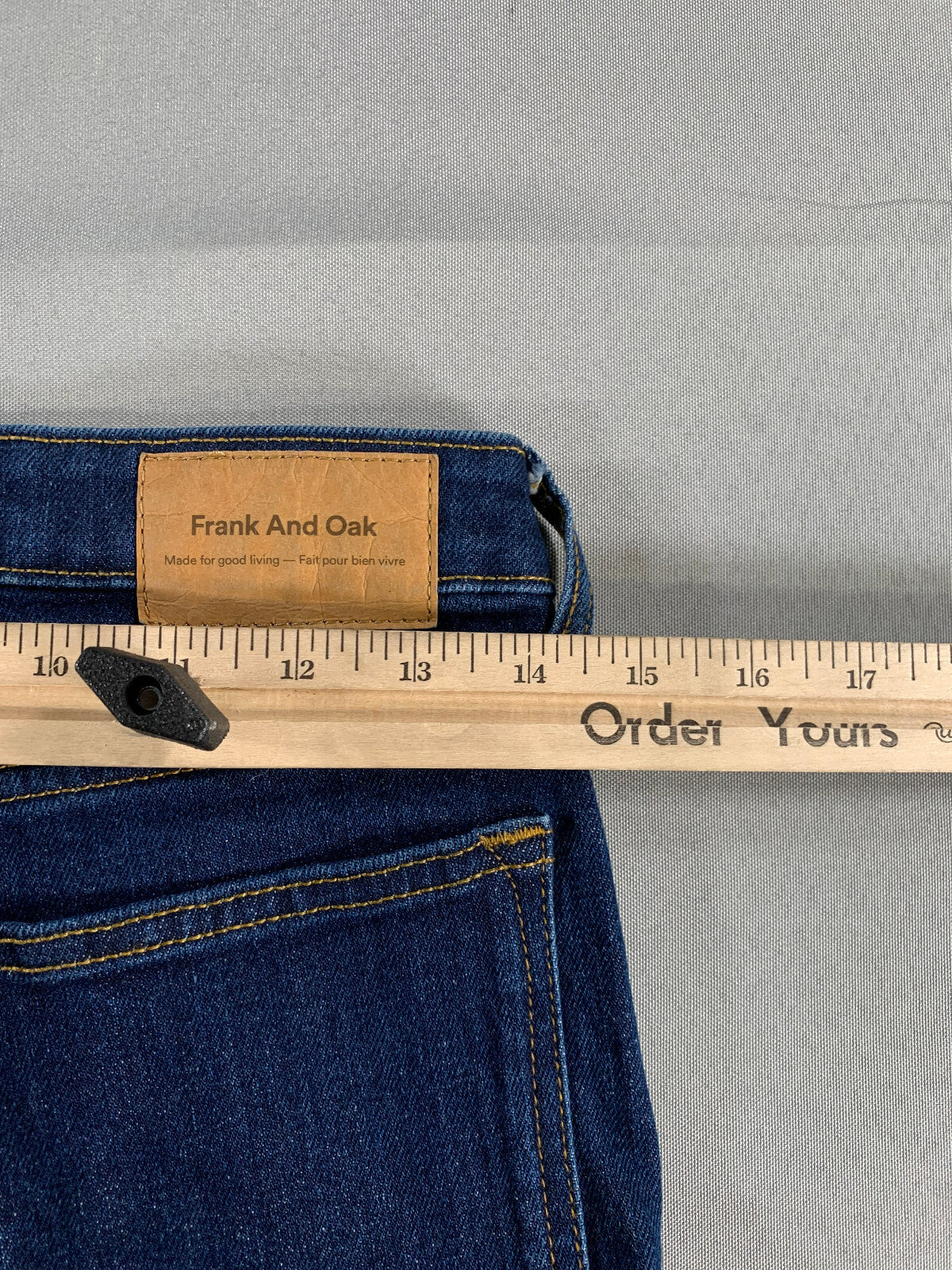 Frank And Oak Womens Jeans 26 The Bootcut Dark Wash Mid Rise Stretch Denim 29x30