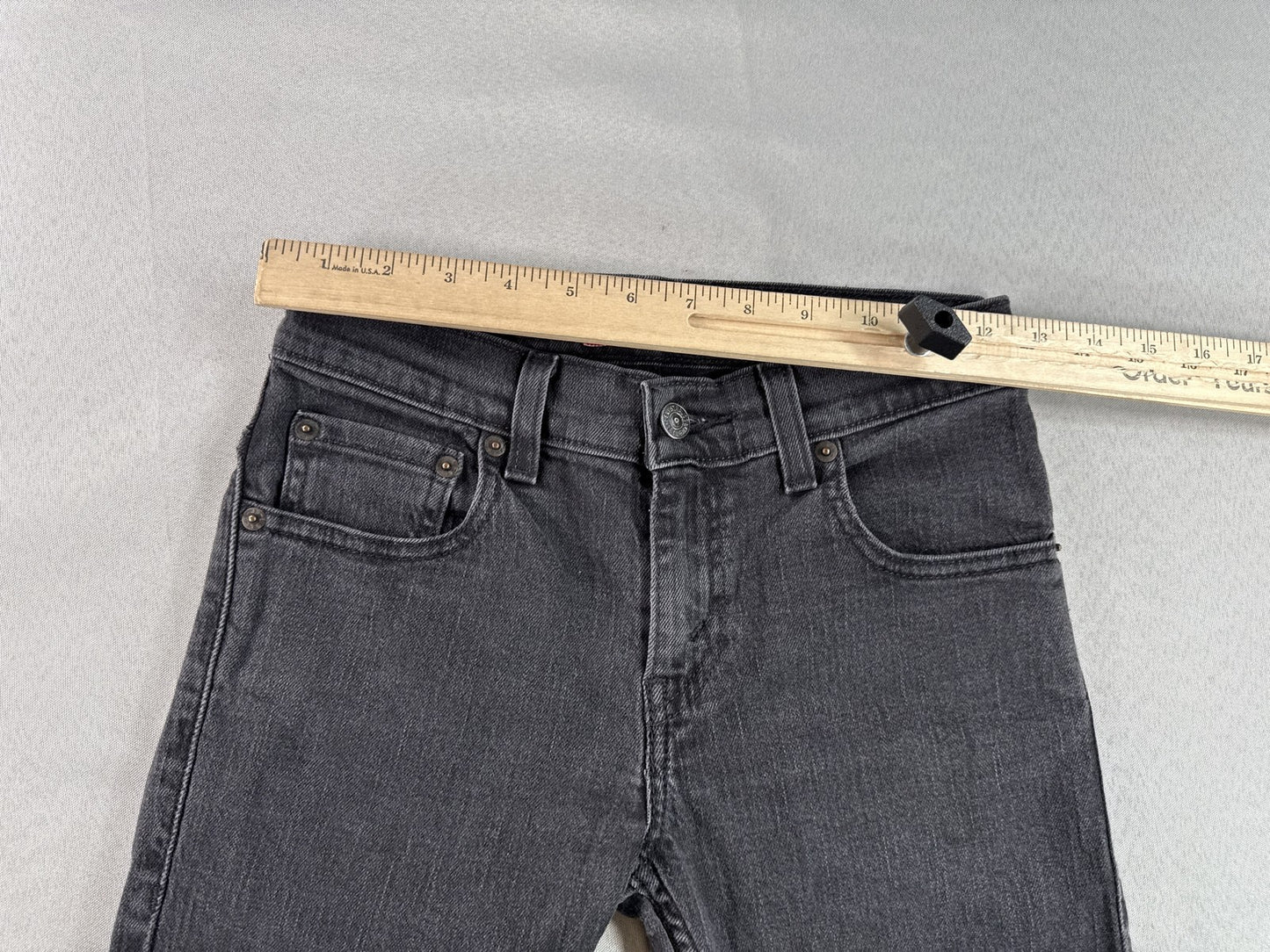 Levi's 511 Skinny Jeans 25X25 Gray Cotton Stretch Pocket Mid Rise Slim