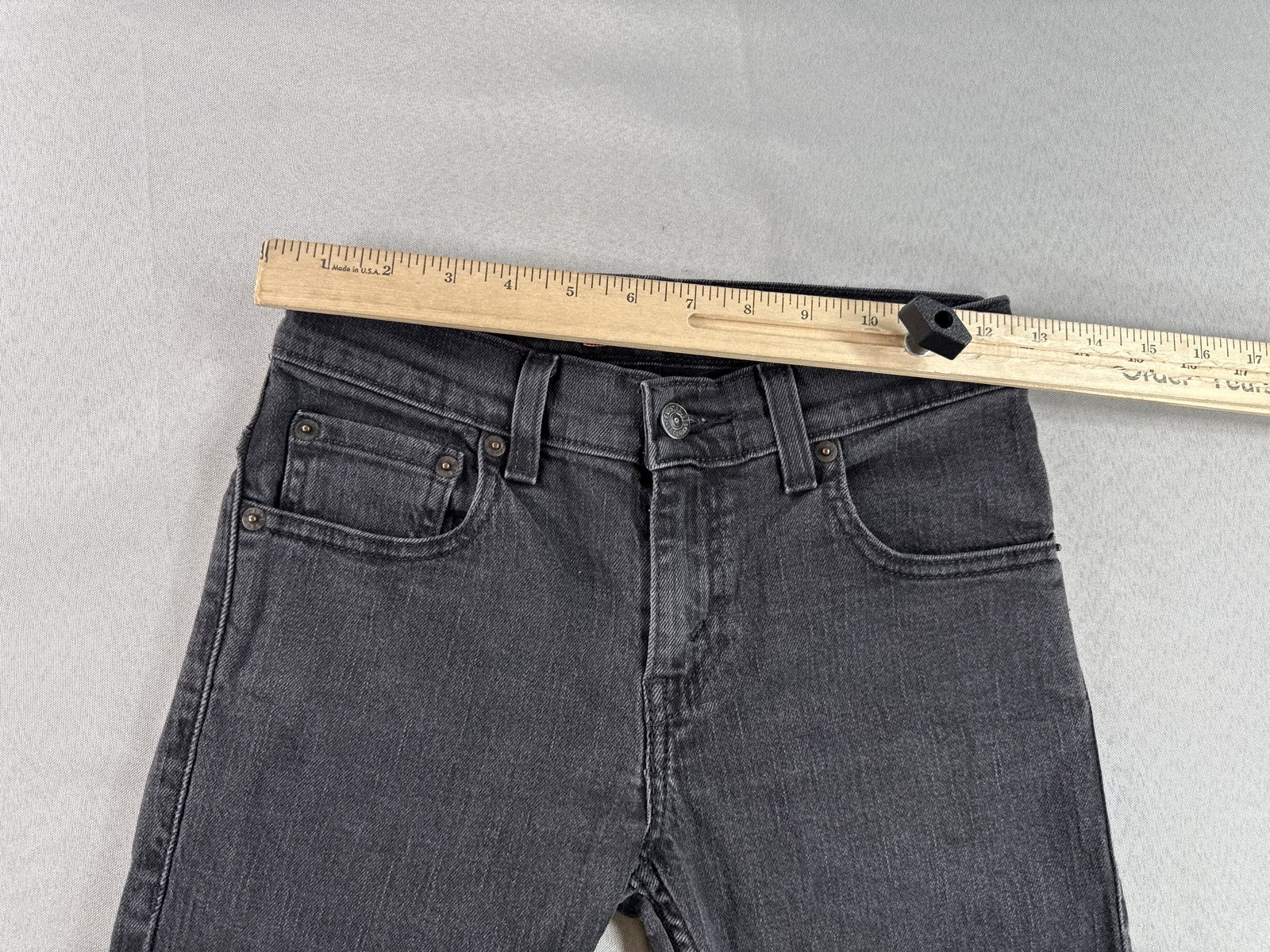 Levi's 511 Skinny Jeans 25X25 Gray Cotton Stretch Pocket Mid Rise Slim