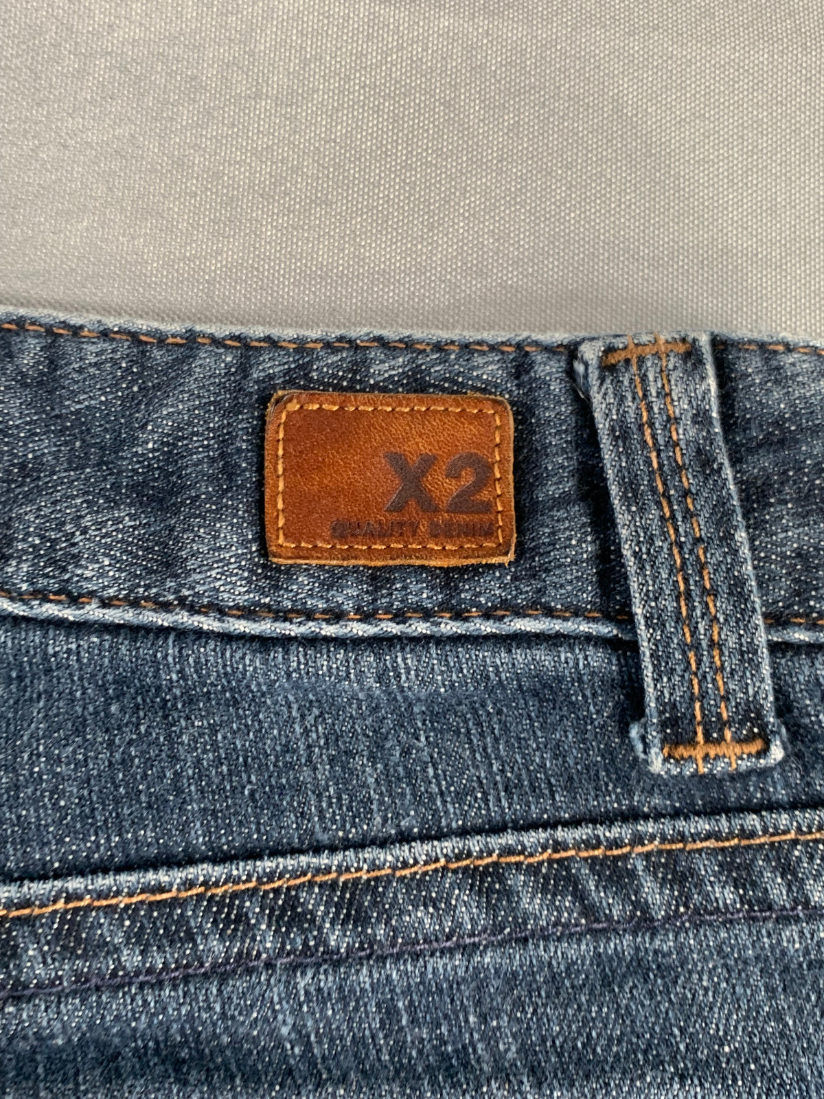 Vintage X2 Jeans Size 0 Y2K Made in Hong Kong Button Hem Mid Rise Denim Apparel