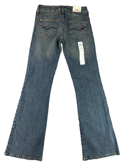 SO Wear It Declare It Flare Jeans Womens 3 Short Blue Stretch Bootcut Denim