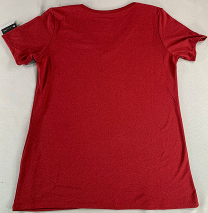 Nike Dri-Fit Cleveland Cavaliers Basketball Red Tee Shirt Women’s M V-Neck NWT