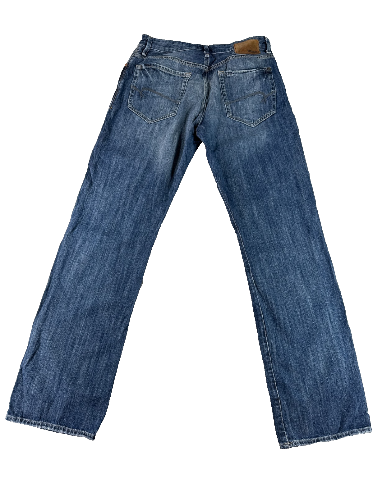Mavi Matt Jeans Mens 32x34 Blue Straight Leg Medium Wash Denim Pants Fade