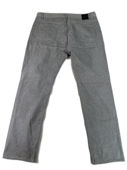 OBEY Straight Leg Jeans 38 Gray Cotton Polyurethane Stretch Modern Mid Slim
