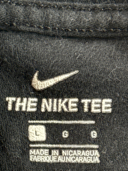 Nike Air Graphic Tee Mens L Black Cotton Crewneck Short Sleeve Breathable