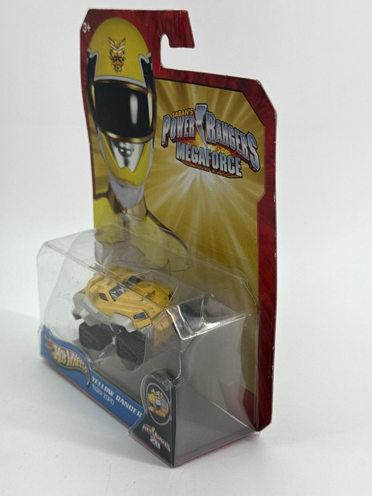 Hot Wheels Power Rangers Yellow Tiger Zord 2013 Megaforce Diecast Sealed Apparel