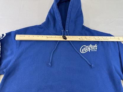 AHCOR OFFSHORE Certified Streetwear Hoodie L Blue Pullover Graphic Hooded Long