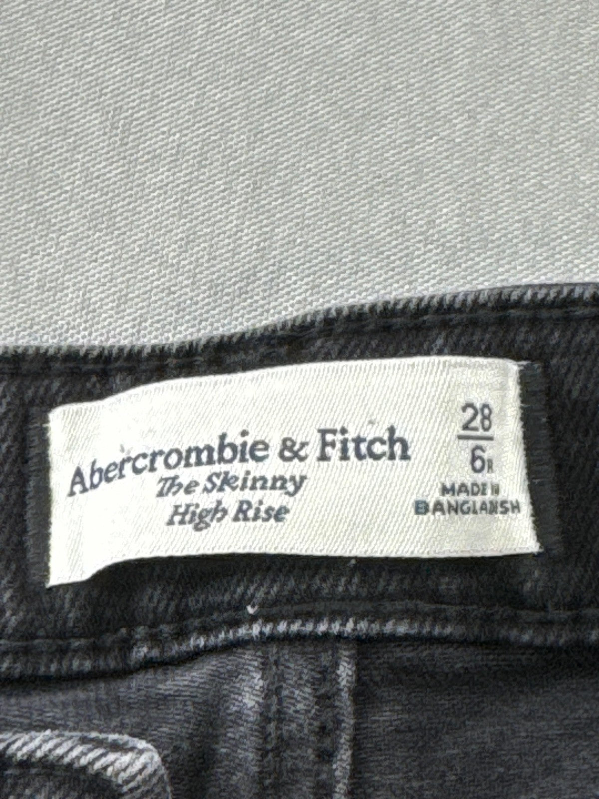 Abercrombie & Fitch Jeans Womens 28 The Skinny High Rise Stretch Denim Pants