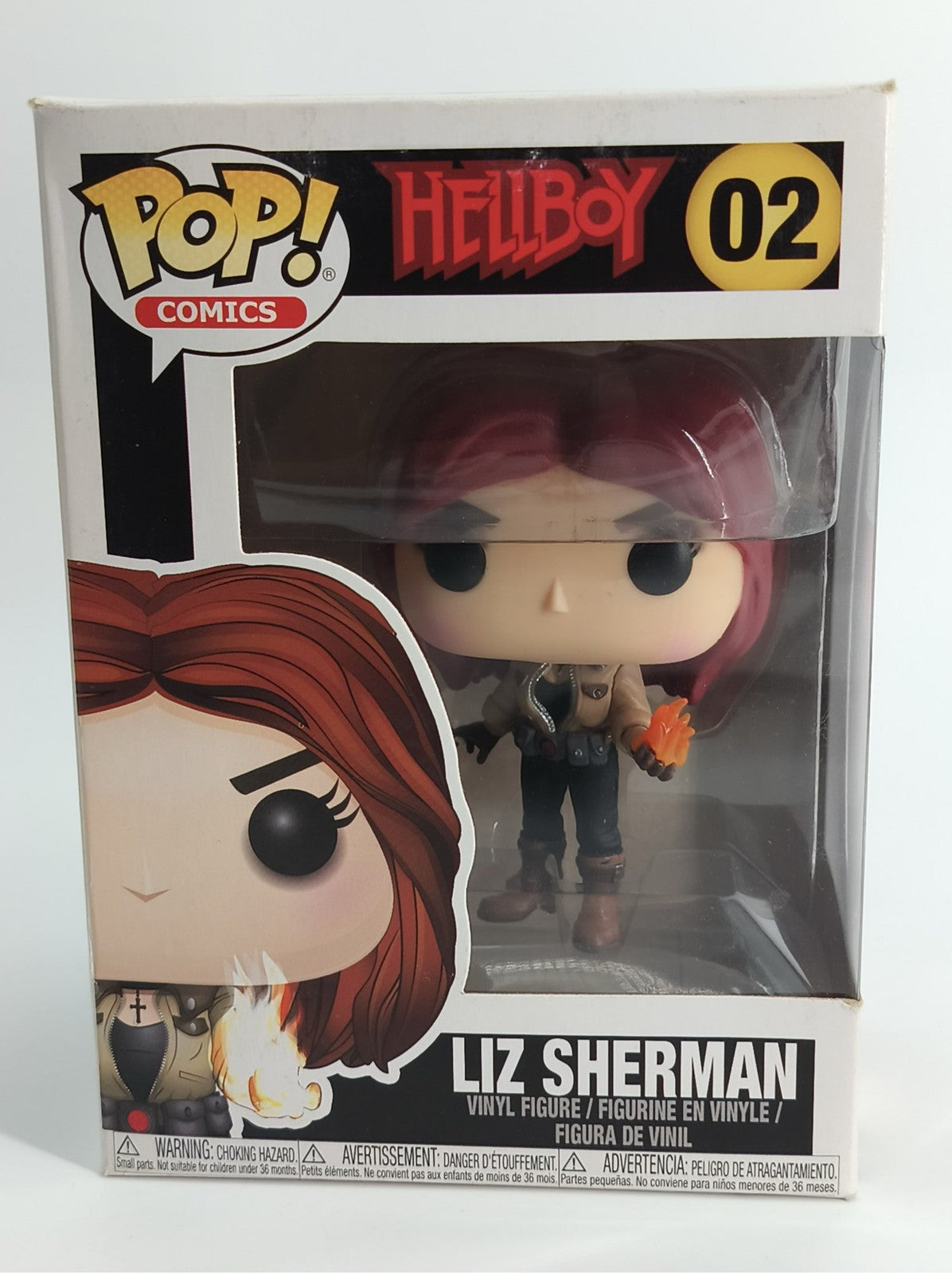 Funko Pop Hellboy Liz Sherman #02 Vinyl Figure Comics Series 2017 Pre-Owned Boxe