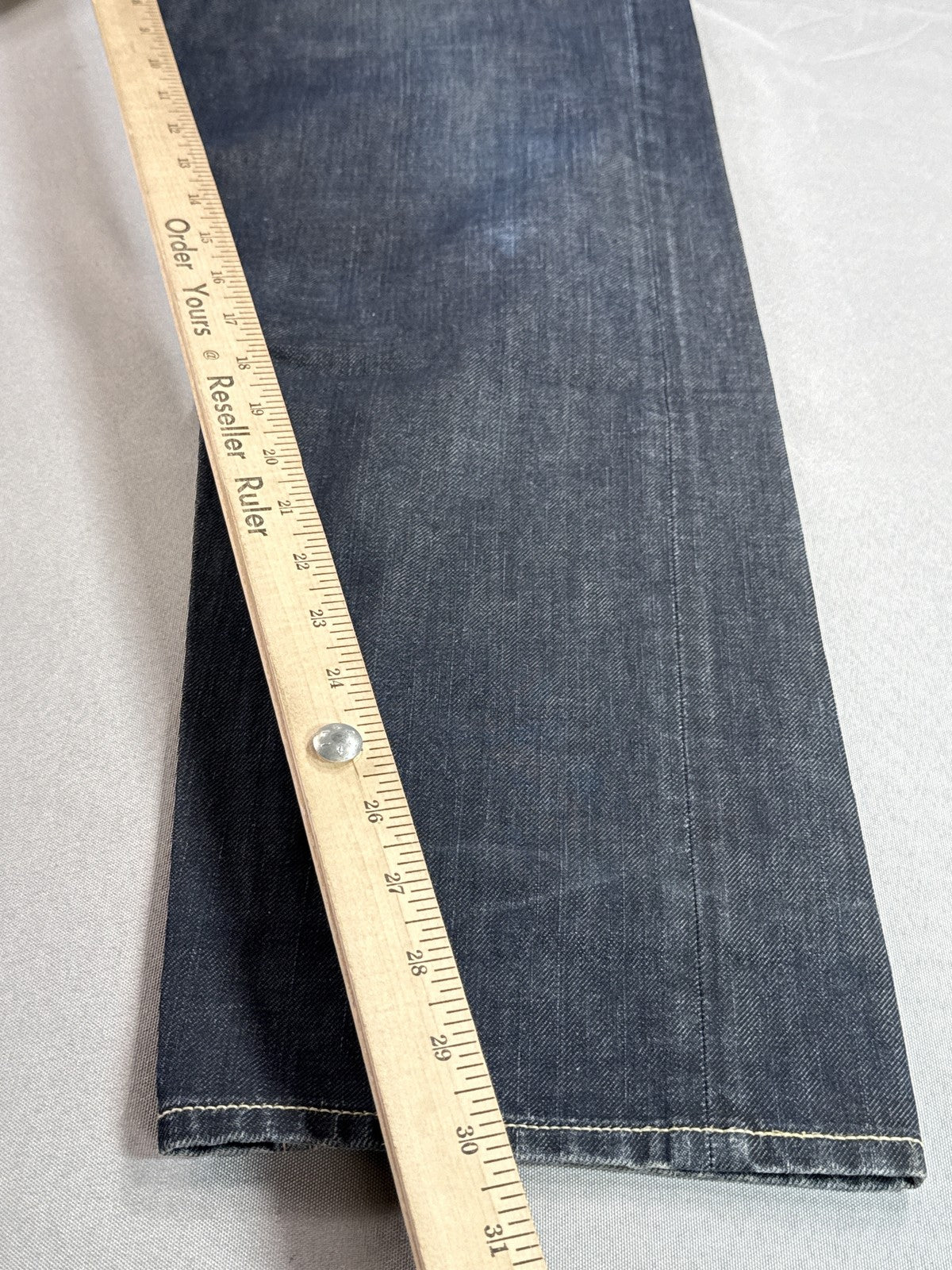 Diesel Straight Leg Jeans W36 L30 Blue 100% Cotton Mid Rise Pocket Button