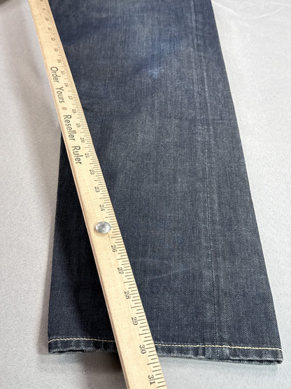 Diesel Straight Leg Jeans W36 L30 Blue 100% Cotton Mid Rise Pocket Button