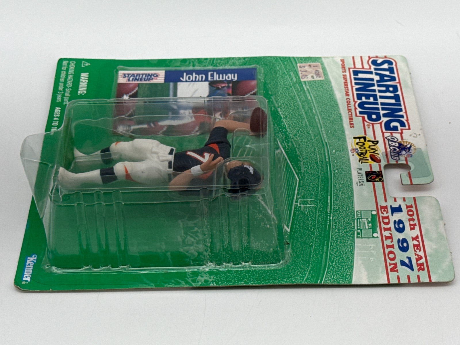 Starting Lineup 1997 John Elway Denver Broncos #7 QB Kenner 10th Year Figure