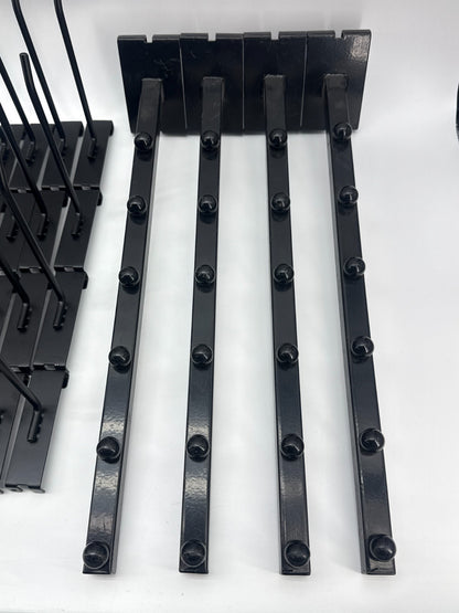Gridwall Peg Hooks Black Metal Slatwall Grid Wall Display Hanger Attachment Lot