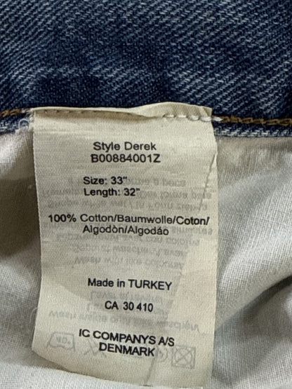 COTTONFIELD Light Wash Jeans Length 100% Cotton Straight Fit Classic Unisex