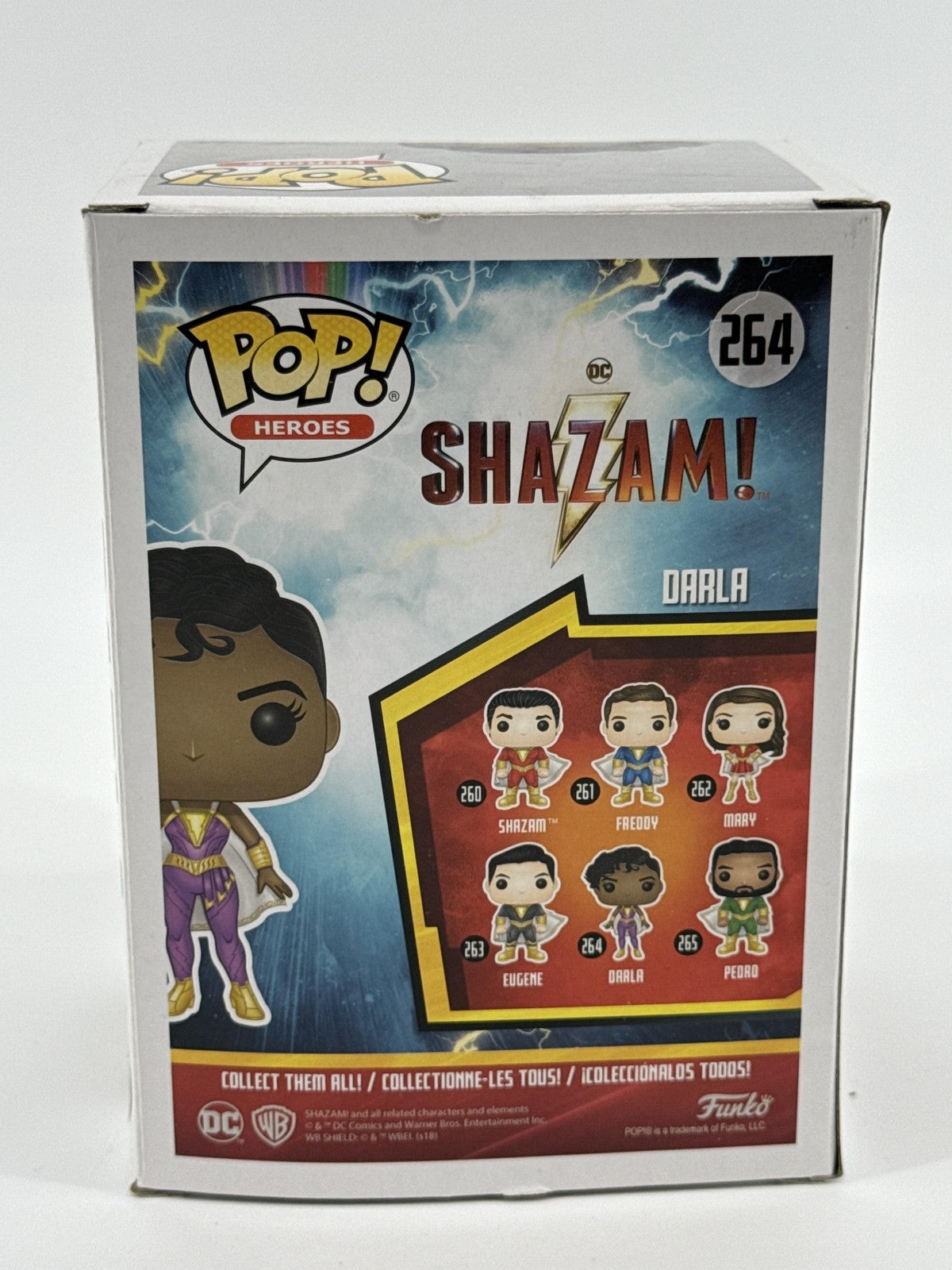 Funko Pop Heroes Shazam! DC Darla #264 Vinyl Figure Standard Size Purple Suit