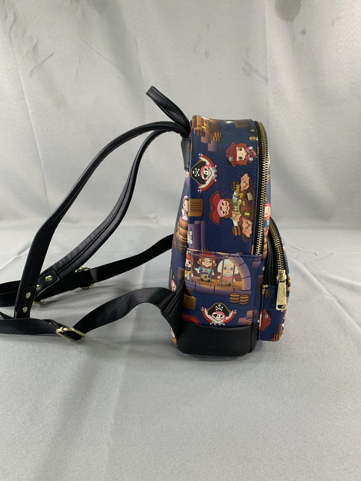 Disney Parks Loungefly Mini Backpack One Size Navy Pirates of the Caribbean Red