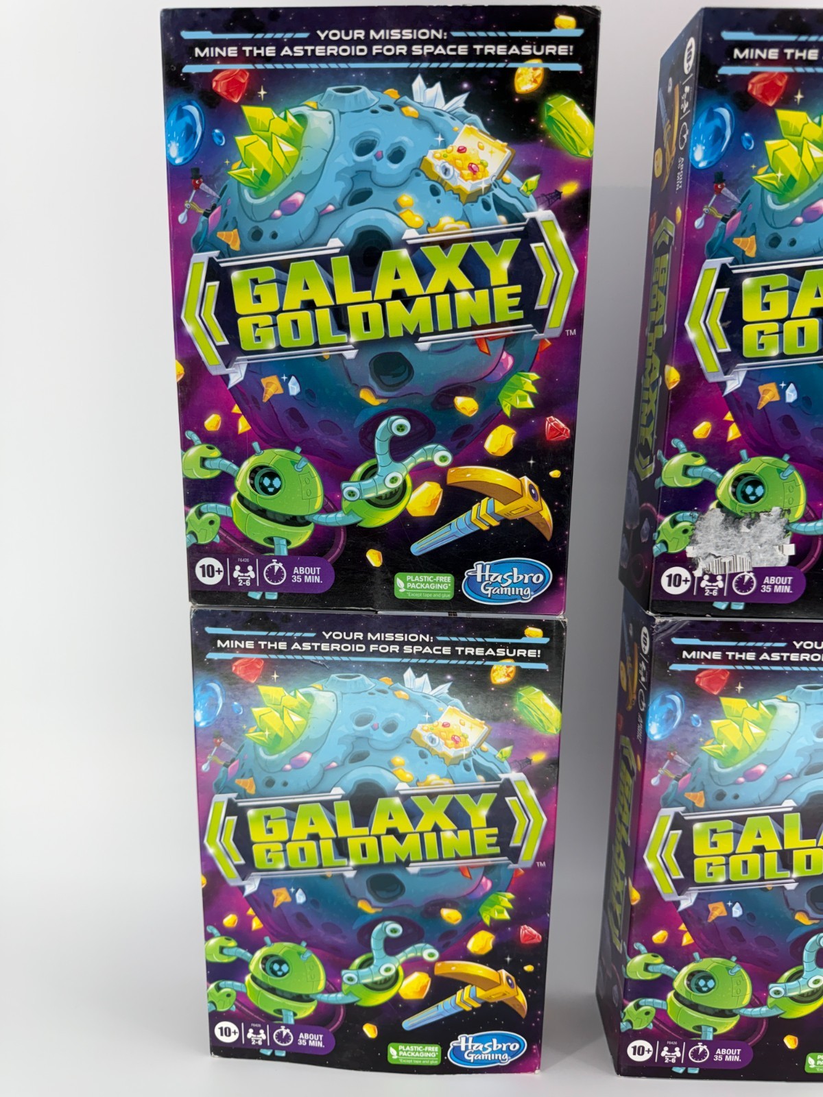 Galaxy Goldmine Board Game Lot 4 Hasbro Mining Strategy Game Ages 10+ New NWT