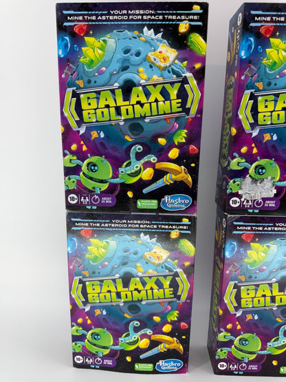 Galaxy Goldmine Board Game Lot 4 Hasbro Mining Strategy Game Ages 10+ New NWT