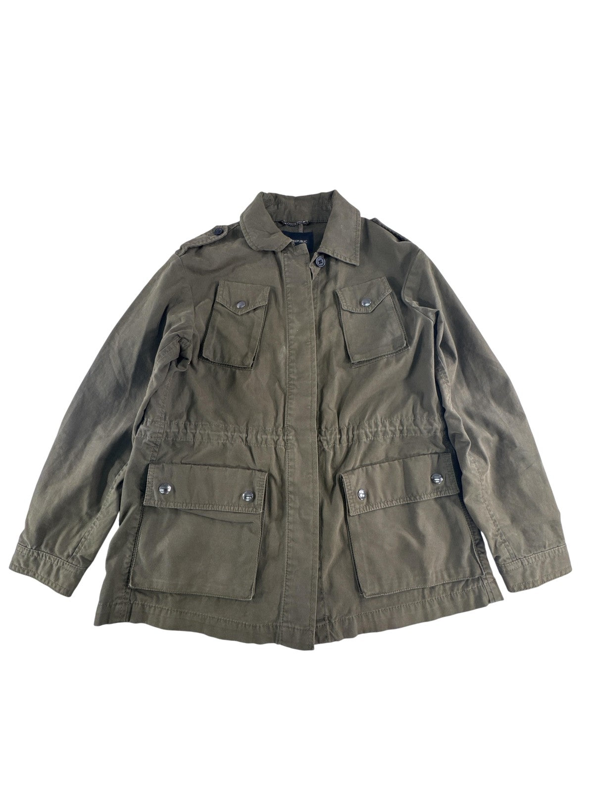 Banana Republic Jacket Womens XS Petite Utility Military Pockets RN54023 Apparel